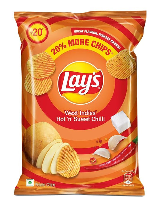 Lay’s Hot &amp; Sweet Chilli Potato Chips – 48g