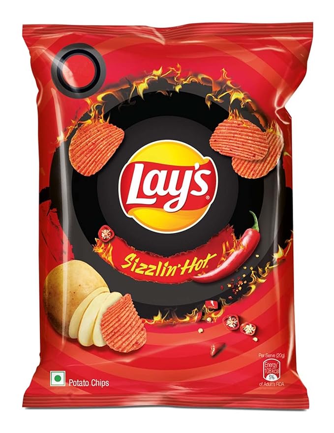 Lay’s Sizzlin’ Hot Potato Chips – 40g/48g/50g