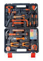 145-Piece Socket Wrench Auto Repair Tool Combination Set with Storage Case (Orange &amp; Black)