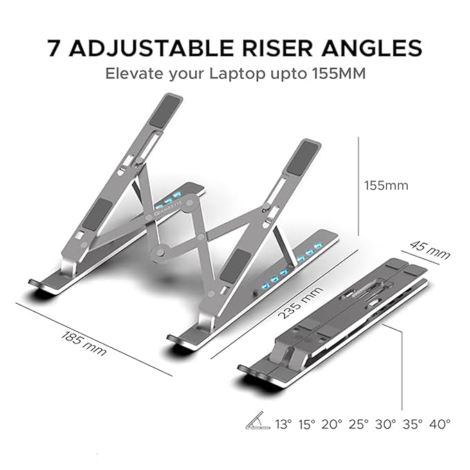 Foldable Laptop Stand | Heavy-Duty Metal Build
