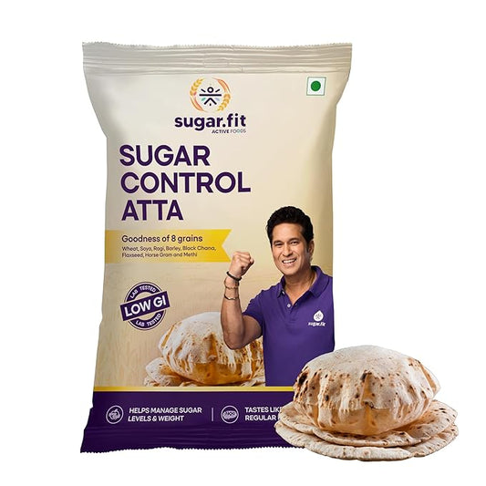 Sugar.fit Sugar Control Atta – 8-in-1 Multigrain, 5kg