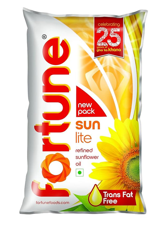 Fortune Sunlite Refined Sunflower Oil – 800g to 870g Pouch