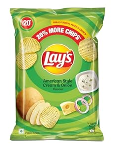Lay’s Potato Chips – 48g (American Style Cream &amp; Onion)