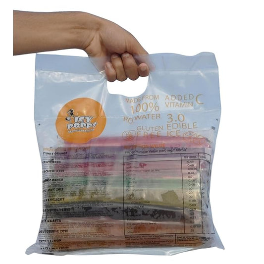 CY POPPS Edible Ice Sticks – Assorted Pack of 36 | 11 Refreshing Flavours | Mango, Guava, Orange, Kala Khatta &amp; More | Gluten-Free &amp; Vitamin C Enriched
