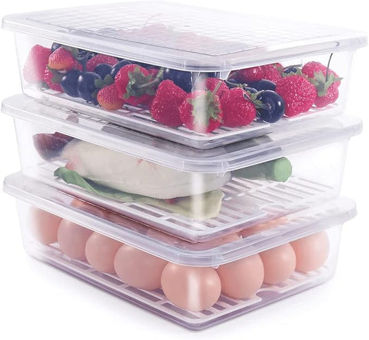 Fridge Storage Boxes – Pack of 6 (2500ml each)