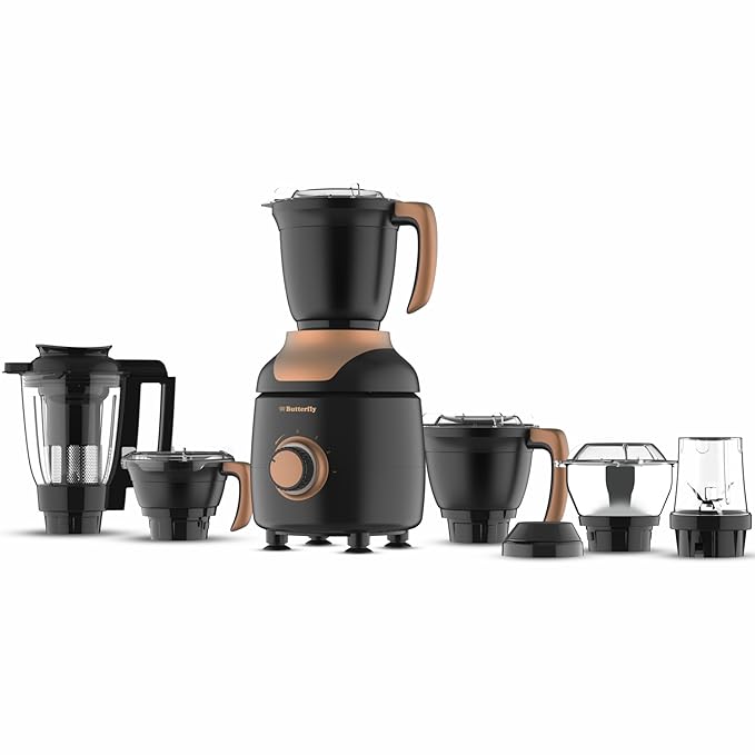 Butterfly ZieraBlack 1000W Mixer Grinder – 6 Jars