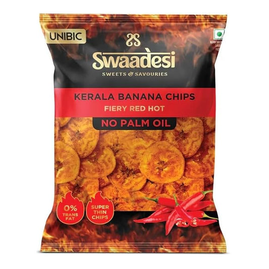 UNIBIC Swaadesi Fiery Red Hot Kerala Banana Chips, 110g