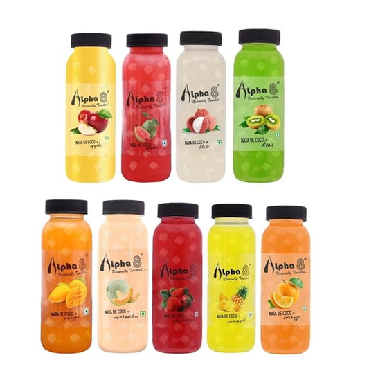 ALPHA 8 Natural Energizer &amp; Immunity Booster Juice – Combo Pack of 12