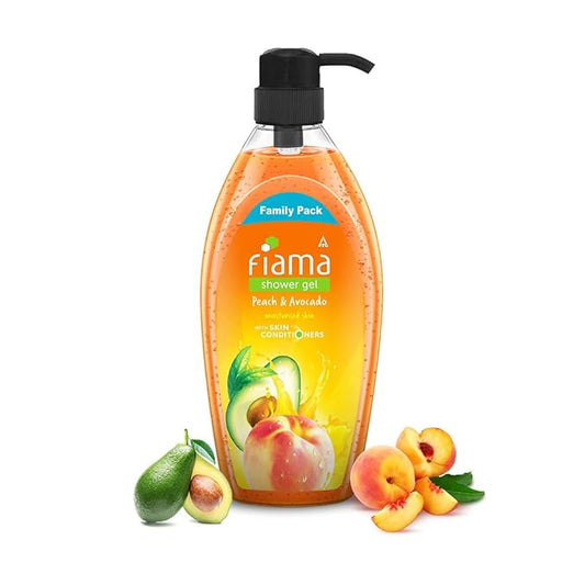 Fiama Body Wash Shower Gel – Peach &amp; Avocado, 900 ml Family Pack