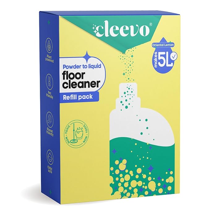 Cleevo Floor Cleaner Liquid – 5L Refill Pack (Zesty Lemon)