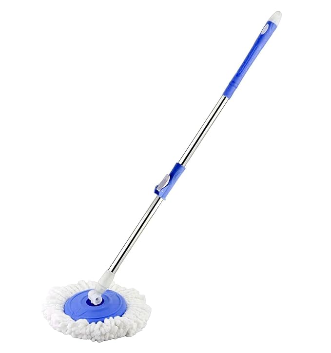 360° Floor Cleaning Mop Stick – Without Bucket, Extendable Handle (Multicolor)