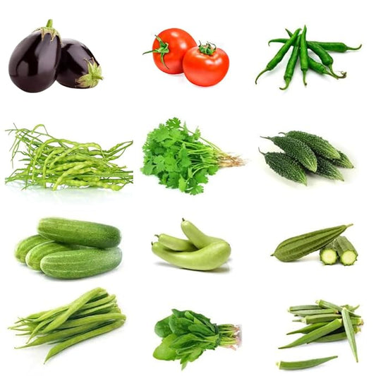 Desi Vegetable Seeds Combo Pack – 12-in-1