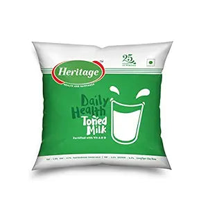 Heritage Toned Fresh Milk – Pasteurised, 500ml