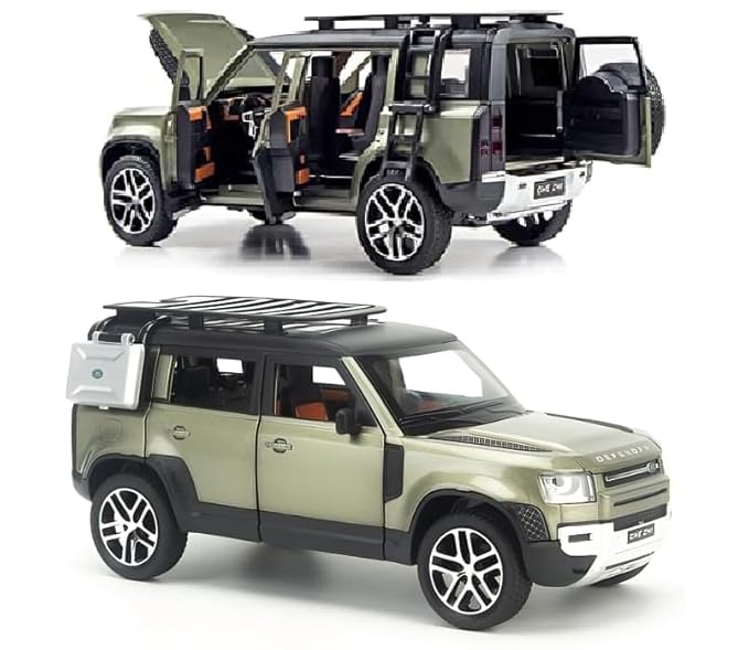 🚗 Range Rover Defender Toy 1:32 Scale Model Car – Alloy Metal, Pull-Back, Big Size