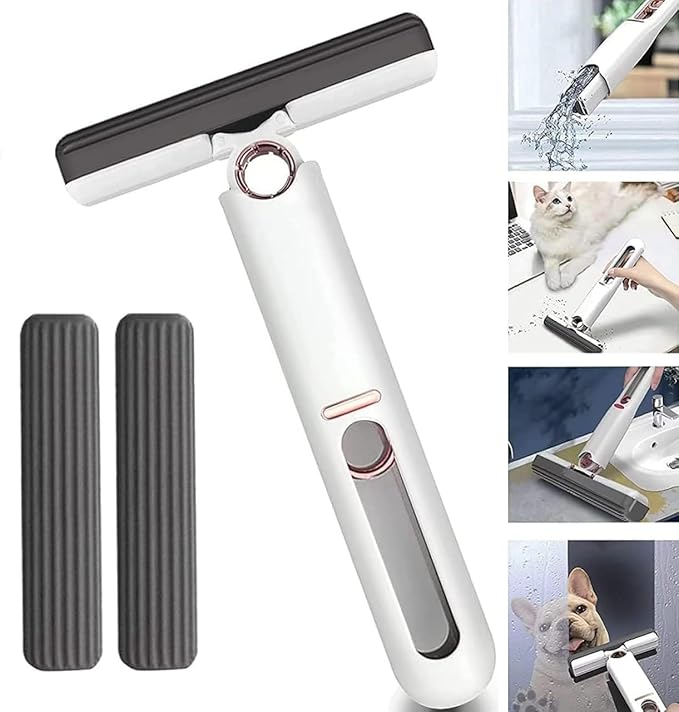 Mini Mop for Kitchen, Floor, Glass, Car &amp; More – 2 Sponges