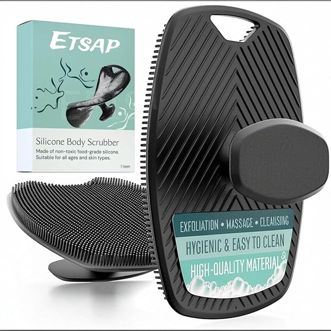ETSAP Silicone Body Scrubber – Shower &amp; Exfoliating Brush