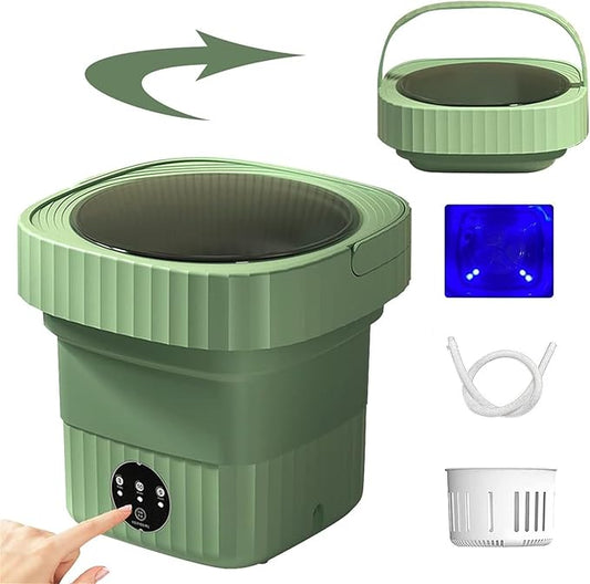 🧺 Portable Mini Washing Machine – With Spin Dryer, Foldable