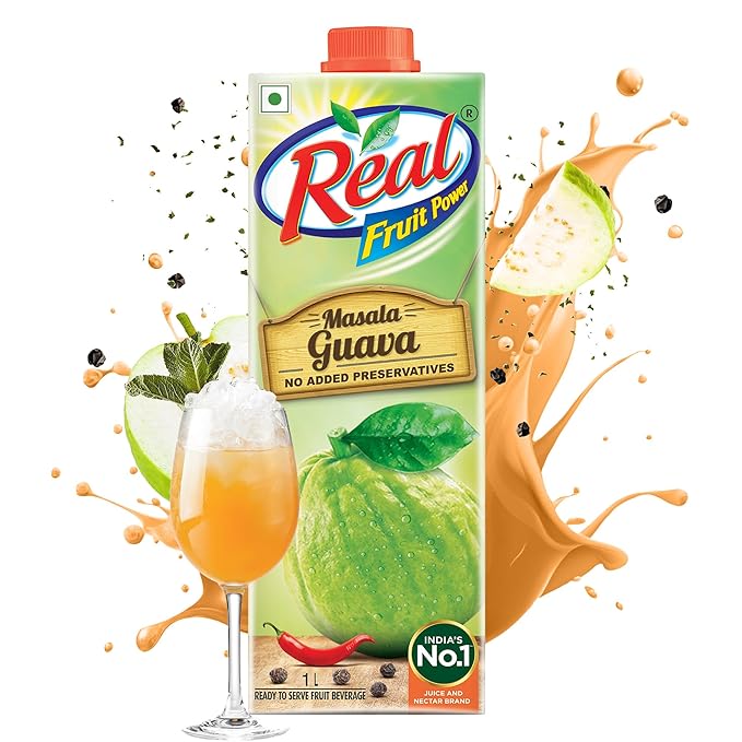 Dabur Real Masala Guava Fruit Nectar Juice – 1 Litre