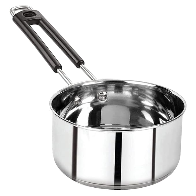 Stainless Steel Sauce Pan – 1.5 Litre, Induction &amp; Gas Friendly, Silver